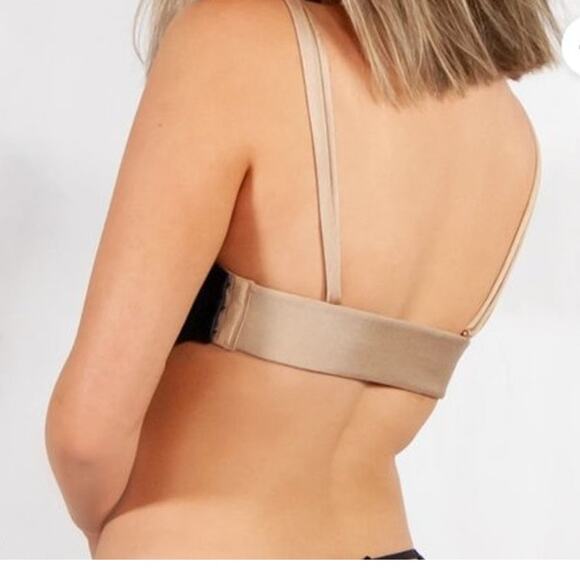 The Bra Lab Multiway Interchangeable Back Strap set of 2 tan/white small - Picture 3 of 10